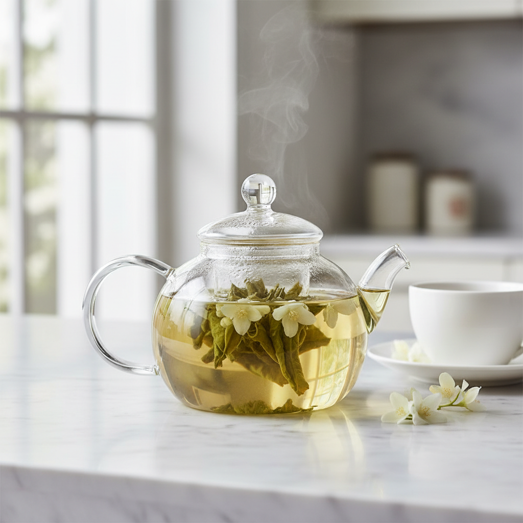 Jasmine Tea Brewing